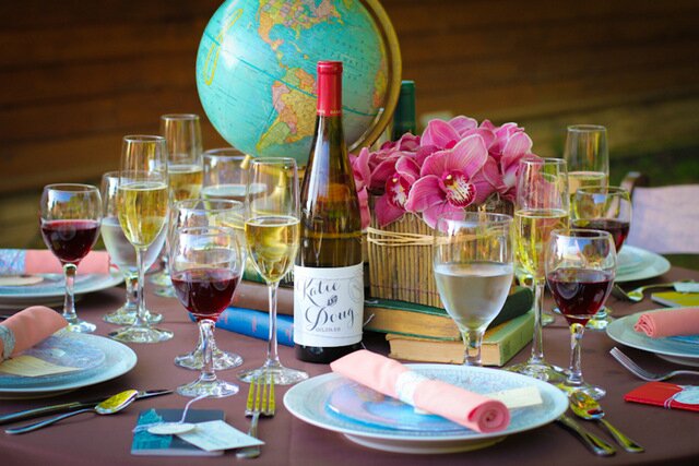 old world travel wedding shoot