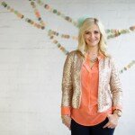 celebrating oh lovely day | gilded paper maché heart from paloma's nest | photo by amy stone