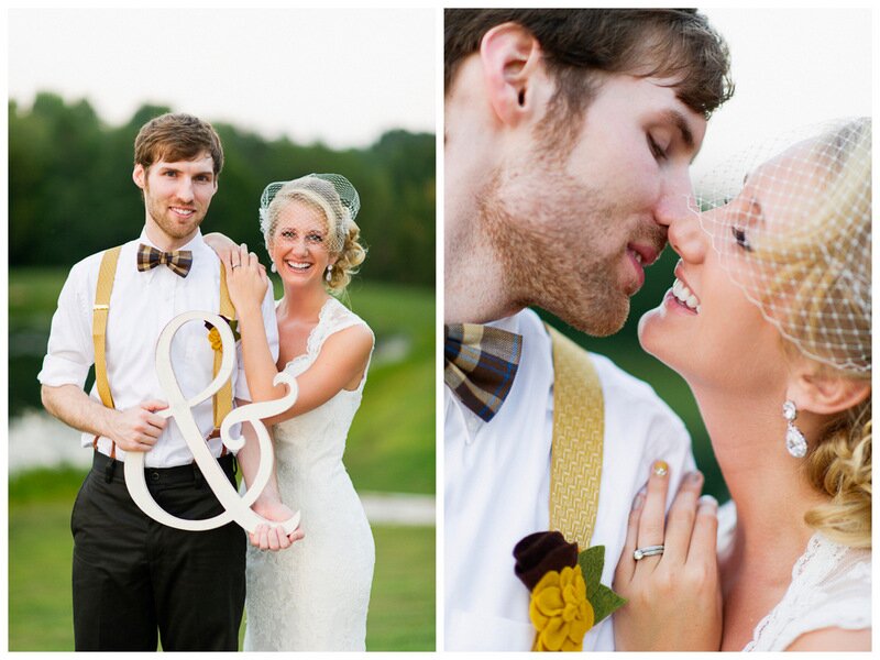 the happy couple | handmade North Carolina wedding | Nathan Abplanalp Photography