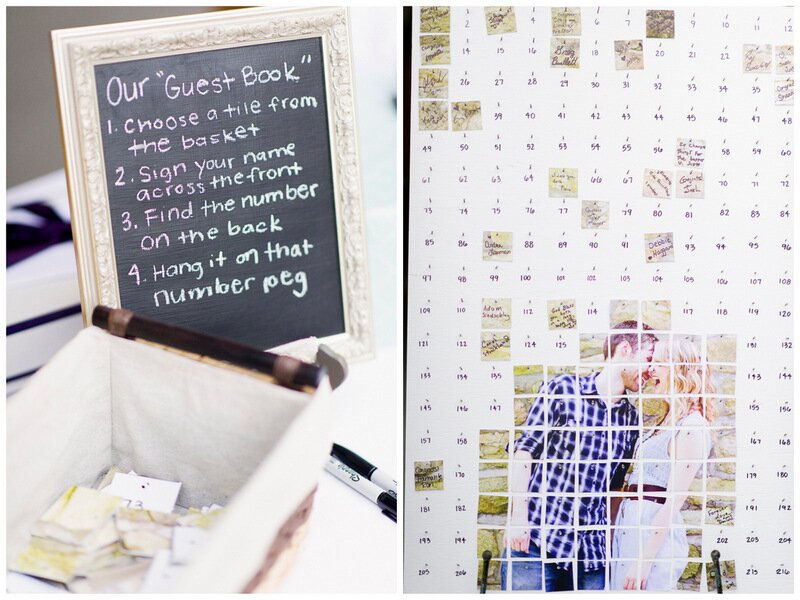 guestbook alternative | handmade North Carolina wedding | Nathan Abplanalp Photography