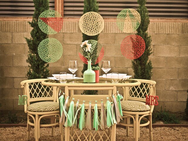 modern palm springs wedding