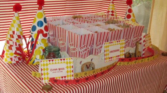 a vintage circus birthday party