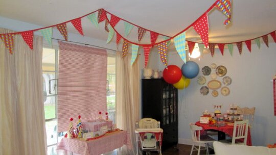 a vintage circus birthday party