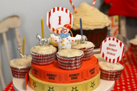 a vintage circus birthday party