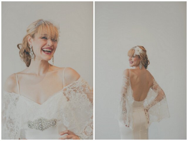 lovely bride in this modern wedding inspiration shoot | roey mizrahi events and amber gress photography