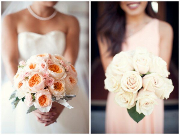 coral anthropologie-inspired wedding by sun and sparrow