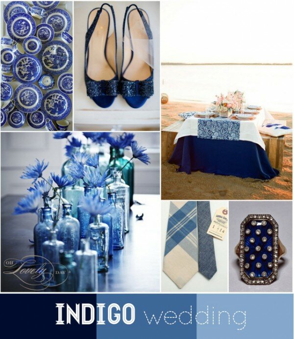 indigo wedding by oh lovely day