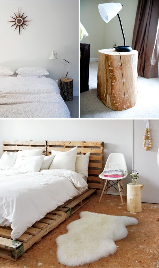 DIY tree stump tables | ohlovelyday.com