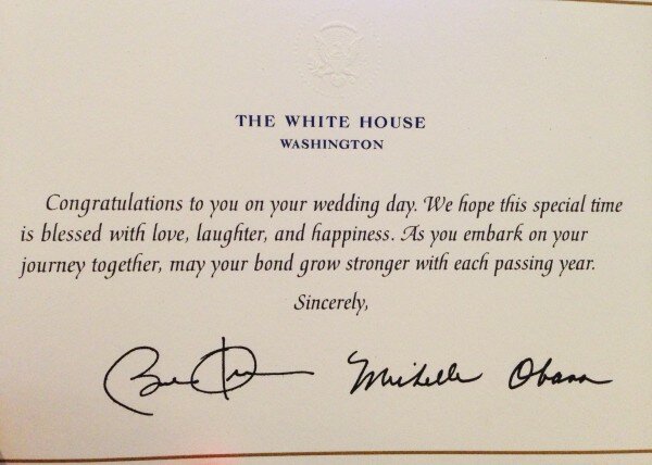 invite the President to your wedding