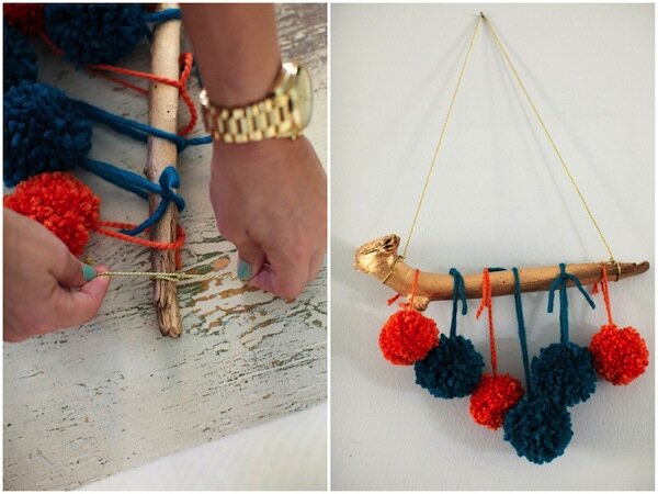 DIY pom mobile | ohlovelyday.com