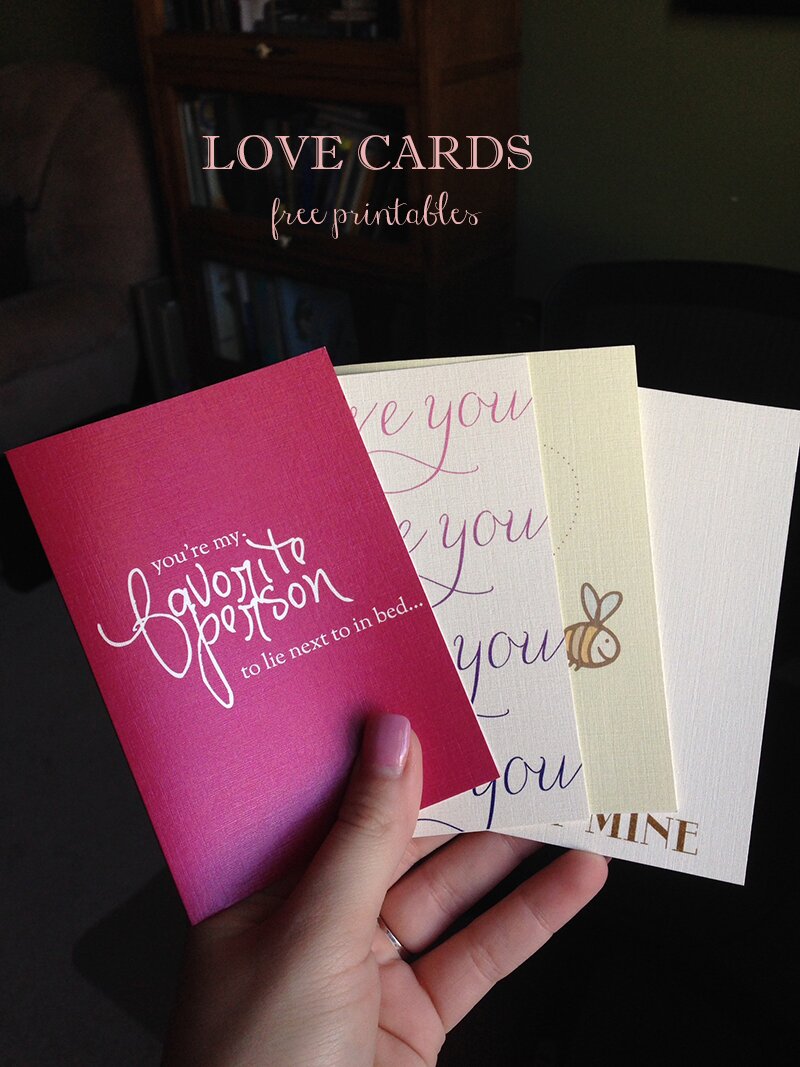 Free Valentine's Day Card Printables | KM Paperie on Oh Lovely Day