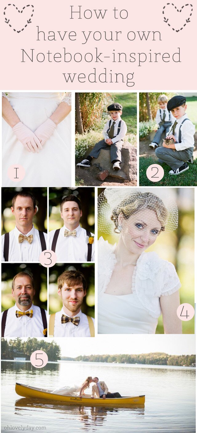5 Steps to have your own Notebook-inspired wedding | Oh Lovely Day