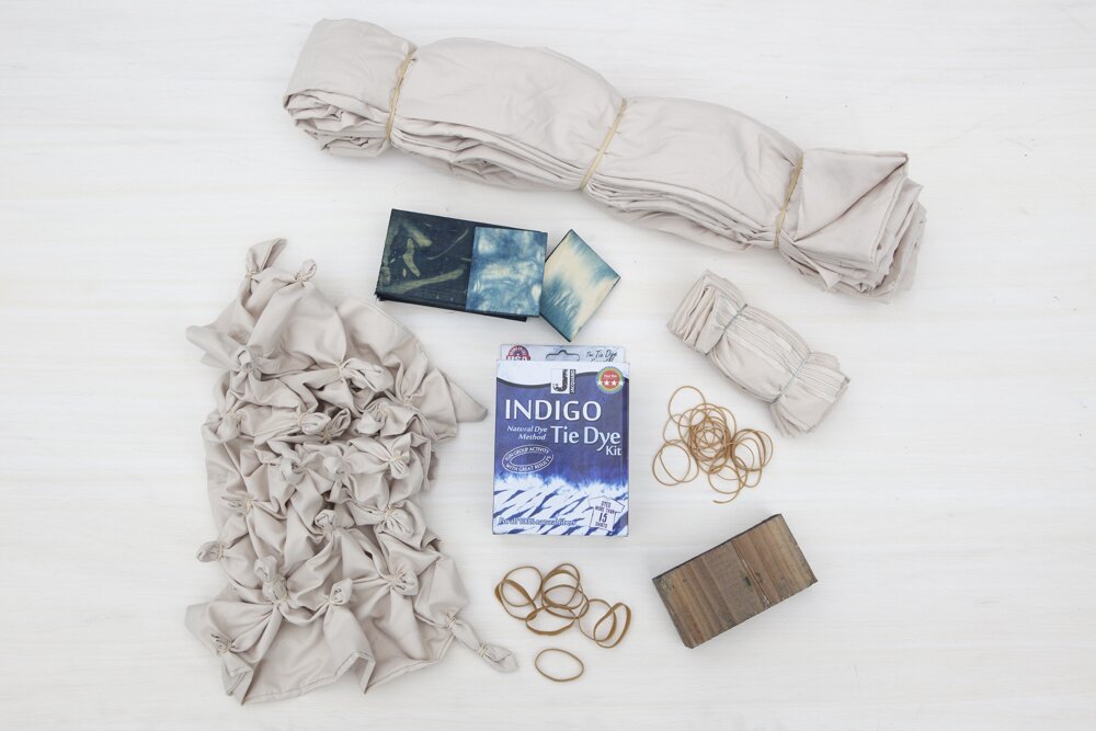 DIY indigo dyed bedding | Jesi Haack Desing for Oh Lovely Day