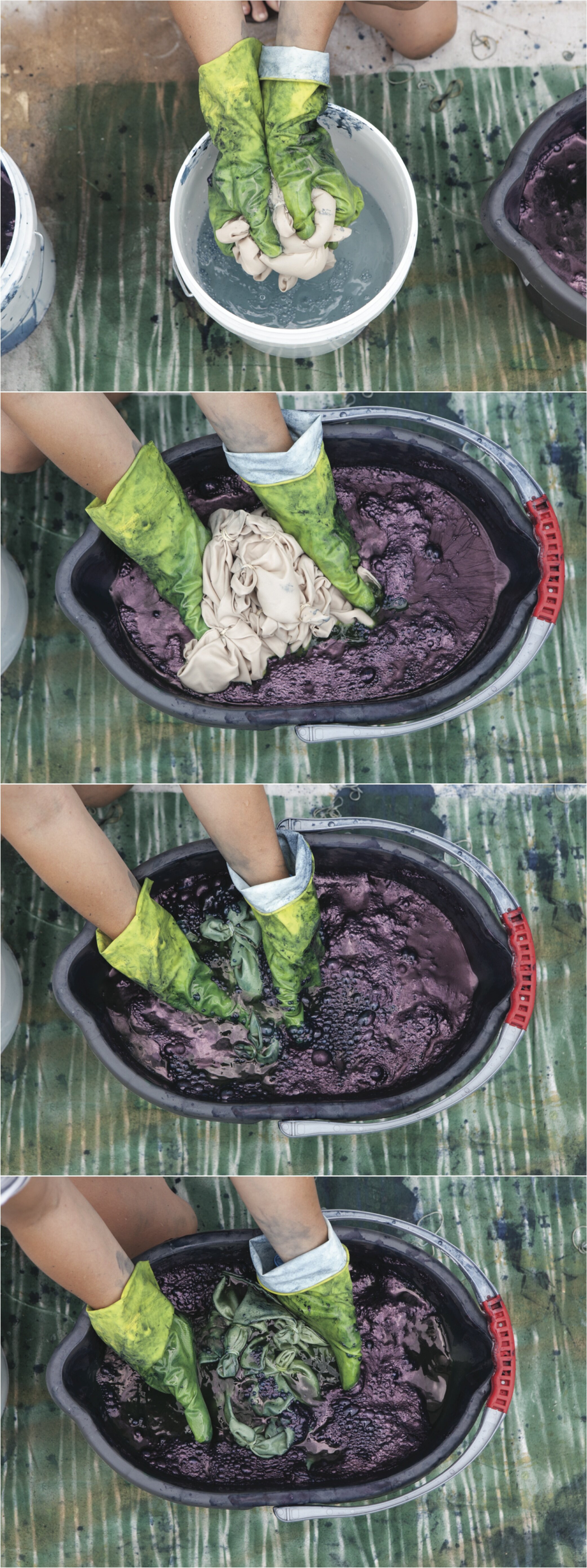 DIY indigo dyed bedding | Jesi Haack Desing for Oh Lovely Day