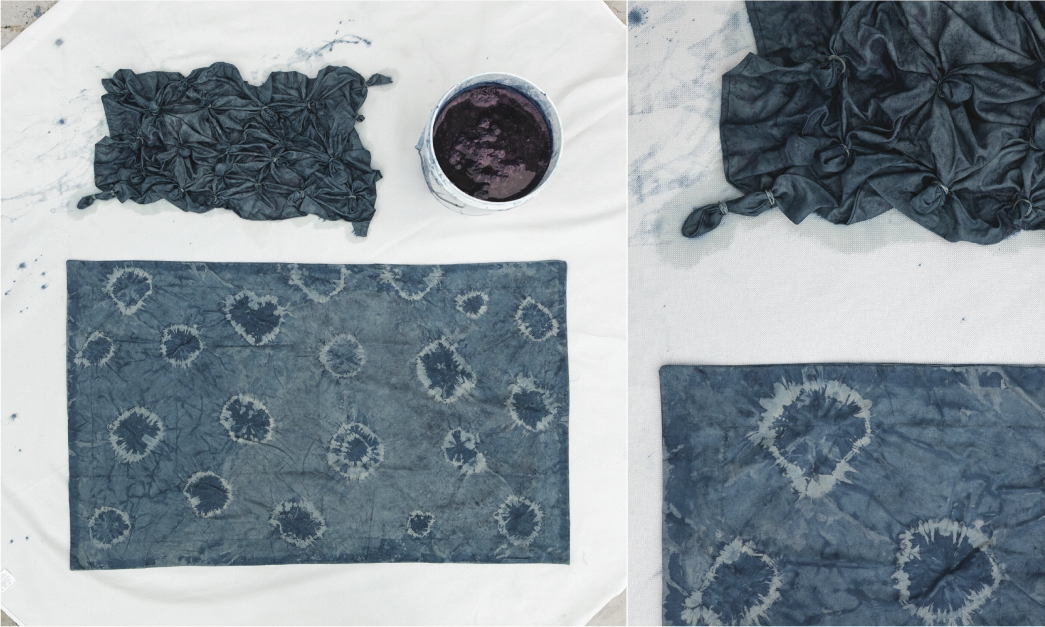 DIY indigo dyed bedding | Jesi Haack Desing for Oh Lovely Day