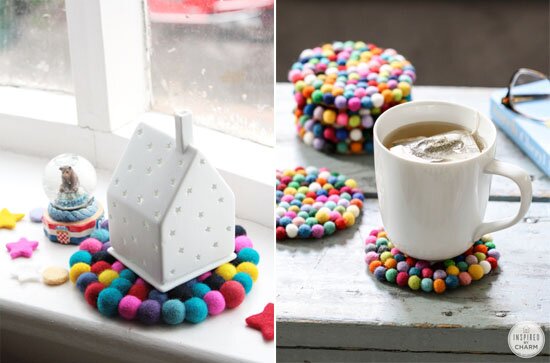 felt balls in interior decor | Oh Lovely Day