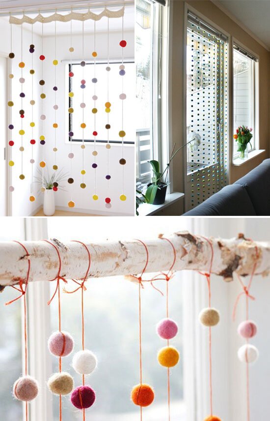 felt balls in interior decor | Oh Lovely Day