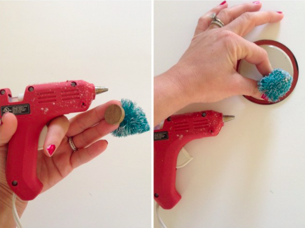 DIY modern mason jar snow globes | Oh Lovely Day