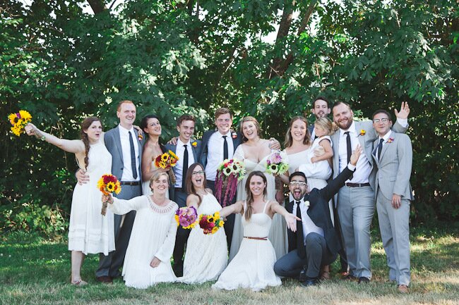 Summer Backyard BBQ Wedding | Juliet Ashley Photography on Oh Lovely Day