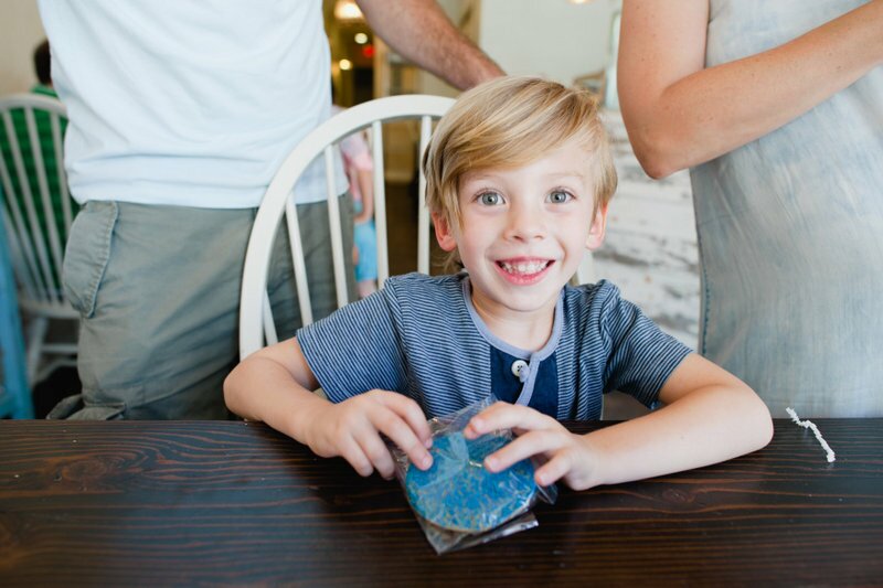 Oh Lovely Day gender reveal at Milk Jar Cookies | photos by Hazelnut Photography & Film by SparkStory