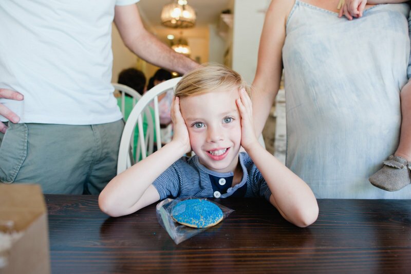 Oh Lovely Day gender reveal at Milk Jar Cookies | photos by Hazelnut Photography & Film by SparkStory