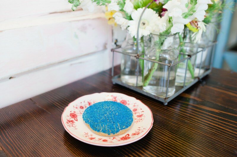 Oh Lovely Day gender reveal at Milk Jar Cookies | photos by Hazelnut Photography & Film by SparkStory
