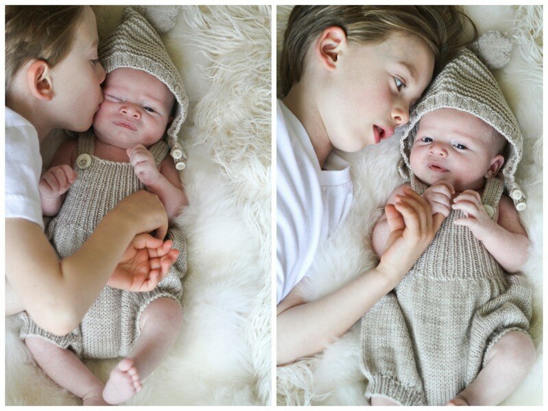 Quincy's Newborn Session + brother photos | Oh Lovely Day