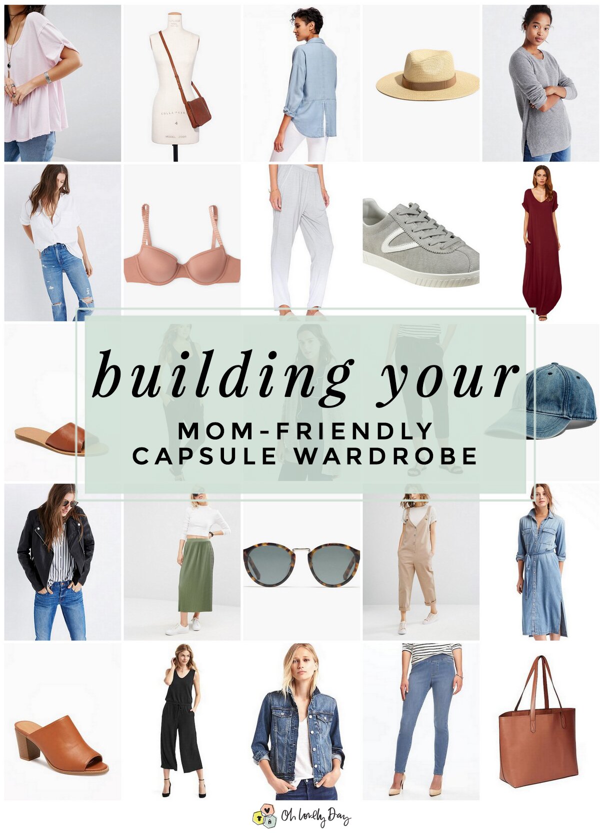 Such great tips for simplifying your closet and wardrobe by building a capsule wardrobe that is stylish and mom-friendly! Shares basics, that you can use to build your wardrobe that are budget-friendly, comfortable, baby wearing and nursing friendly, and stylish too. Must pin for moms (or any woman)