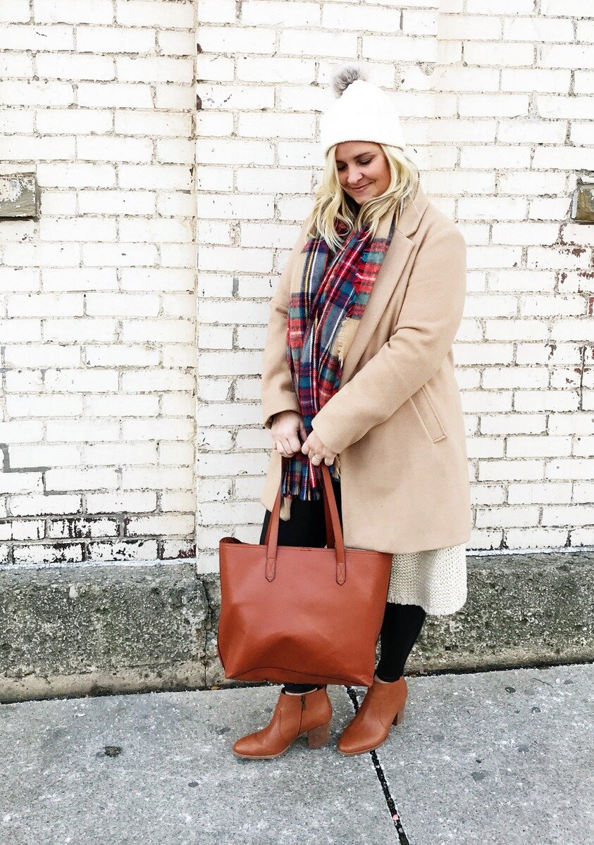 Winter Style: Lots of Layers + Plaid on Plaid #holidaystyle #winterstyle
