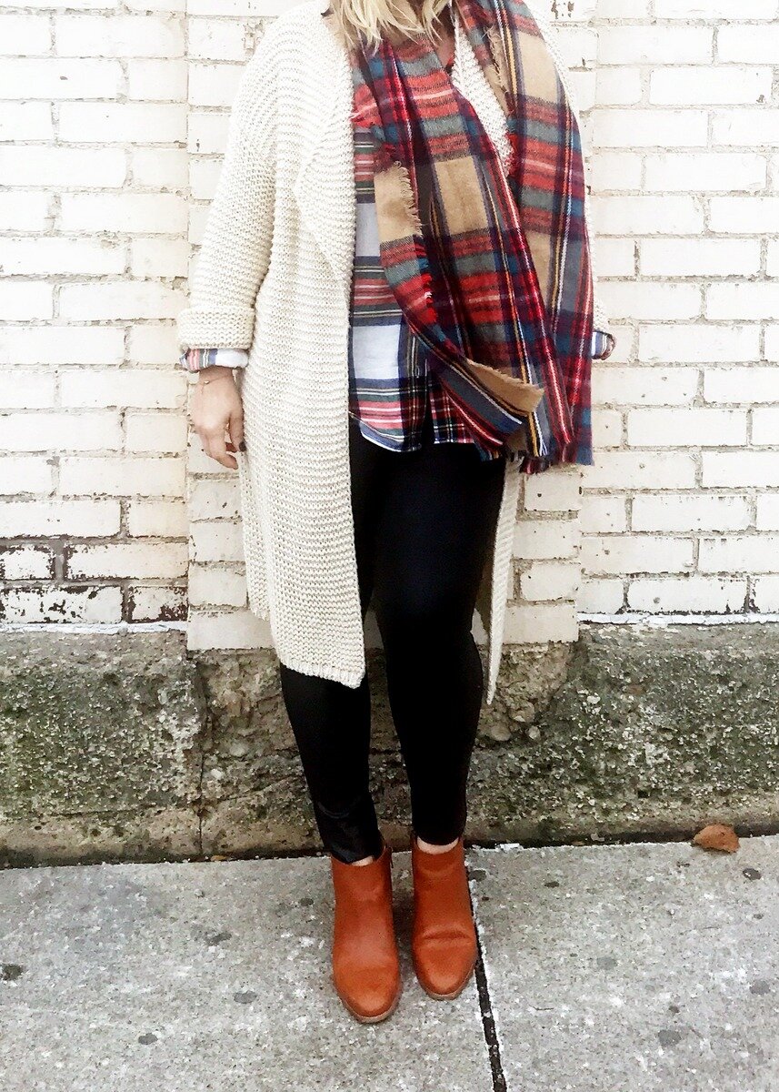 Winter Style: Lots of Layers + Plaid on Plaid #holidaystyle #winterstyle