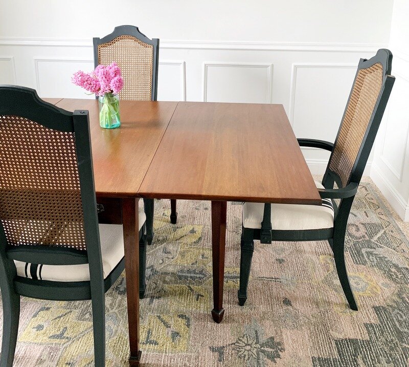 Sharing our dining room updates so far, with some DIY wainscoting and a little paint | ohlovelyday.com