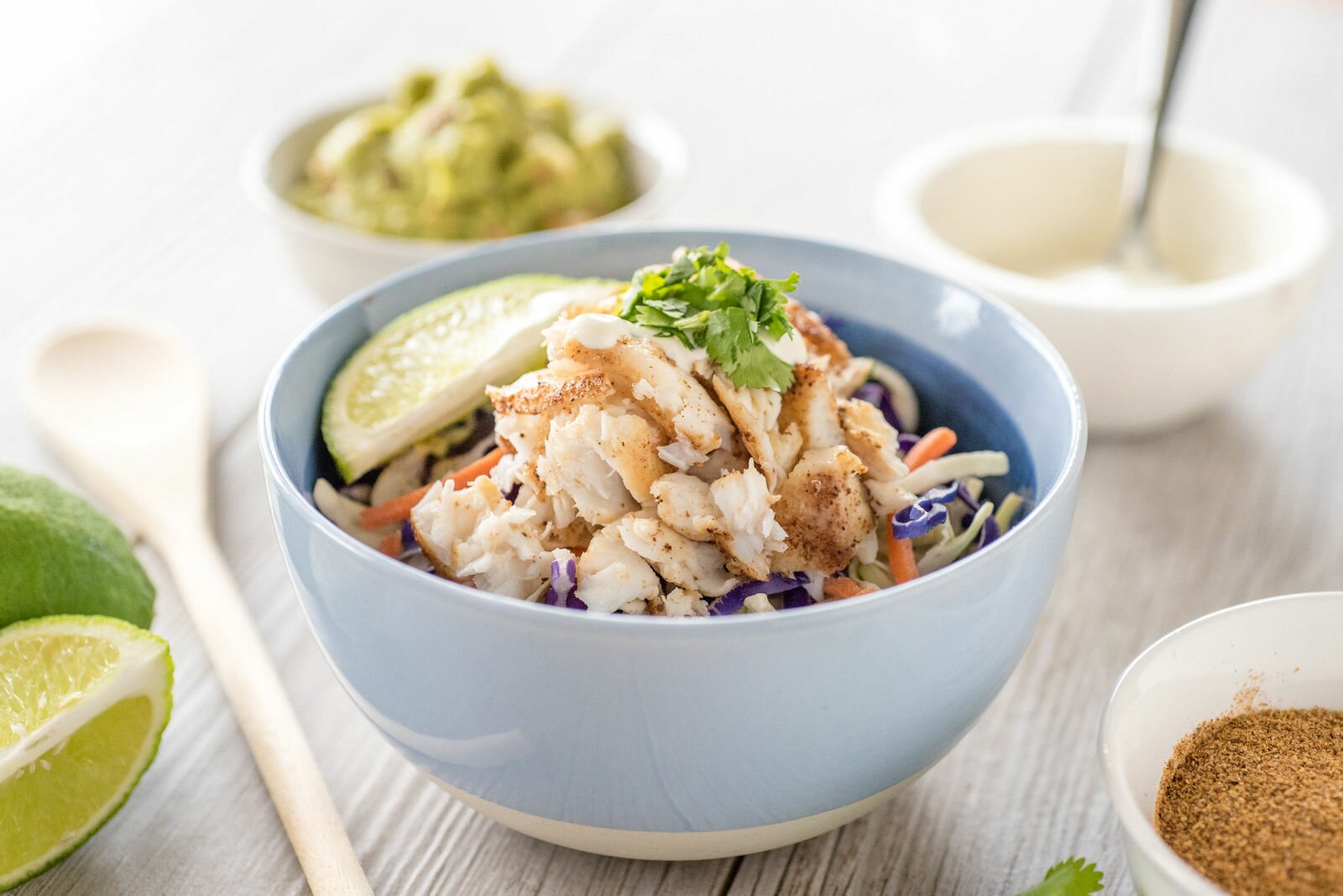 Fresh + Healthy Fish Taco Bowls: paleo-friendly and FWTFL compliant